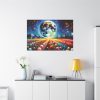 91638-537.jpg Bright Moon Over Vibrant Field of Flowers Standard Canvas