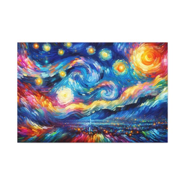 91638-551.jpg Dynamic and Vibrant Starry Sky Standard Canvas