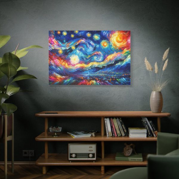 91638-554.jpg Dynamic and Vibrant Starry Sky Standard Canvas