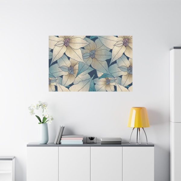 91638-62.jpg Blue Floral Pattern Standard Canvas