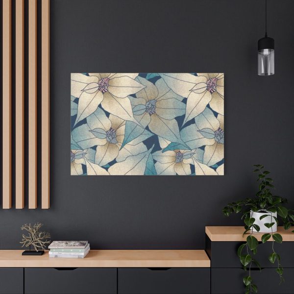 91638-63.jpg Blue Floral Pattern Standard Canvas