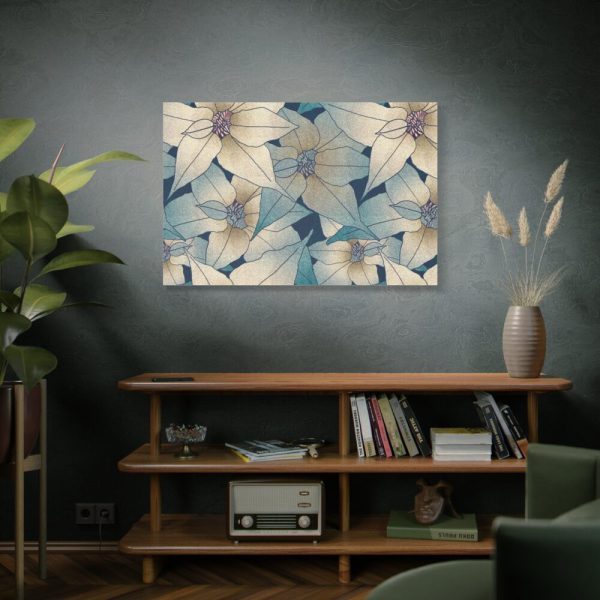 91638-64.jpg Blue Floral Pattern Standard Canvas
