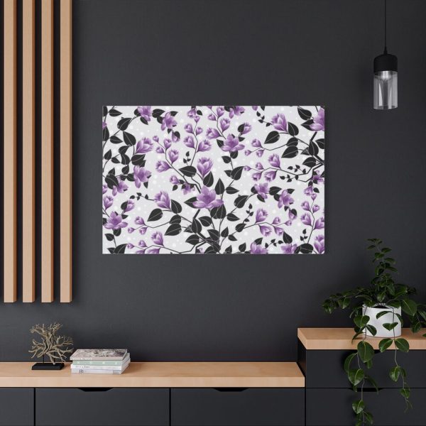 91638-73.jpg Purple Floral Pattern Standard Canvas