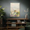 91655-119.jpg Bicycle With Violet Plot Flowers Standard Canvas