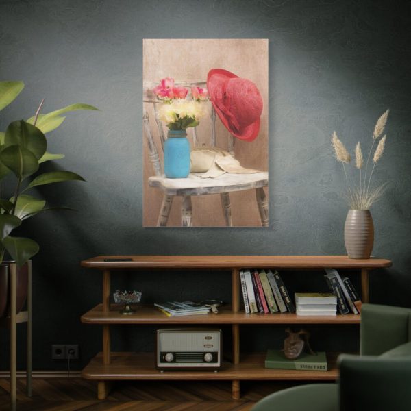 Vintage Hat and Flowers Standard Canvas