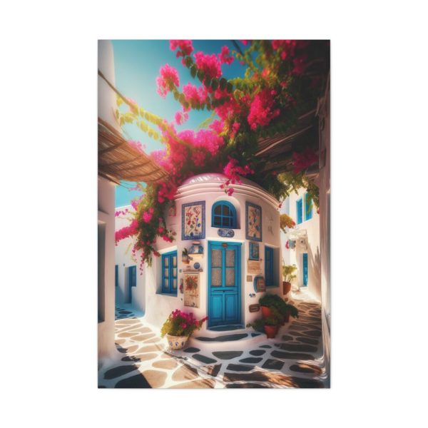 Charming Architecture of a Greek Island Standard Canvas