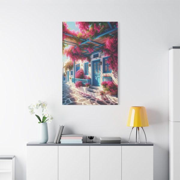 91655-167.jpg Greek Island Street Scene Standard Canvas