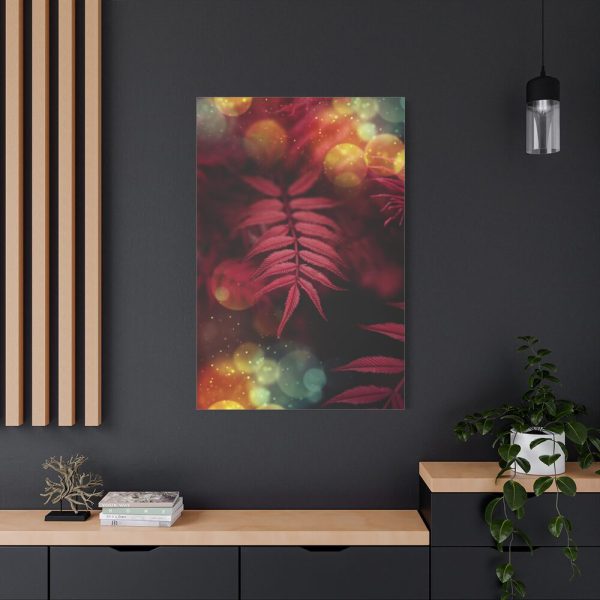 91655-3.jpg Fern, Plant, Bokeh, Glare, Tulips Standard Canvas