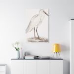 Indian White Heron by John Edward Gray Standard Canvas - Image 3