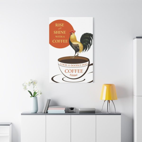 91655-72.jpg Coffee Cup Rooster Retro Standard Canvas
