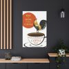 91655-73.jpg Coffee Cup Rooster Retro Standard Canvas