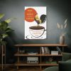 91655-74.jpg Coffee Cup Rooster Retro Standard Canvas
