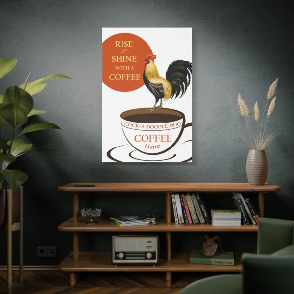 91655-74.jpg Coffee Cup Rooster Retro Standard Canvas