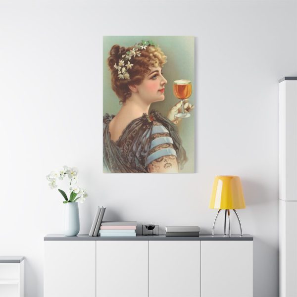 91655-77.jpg Vintage Beer Woman Standard Canvas
