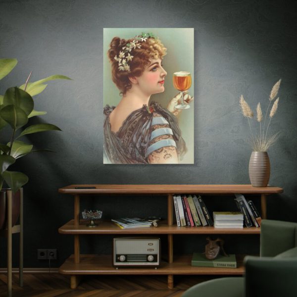 91655-79.jpg Vintage Beer Woman Standard Canvas