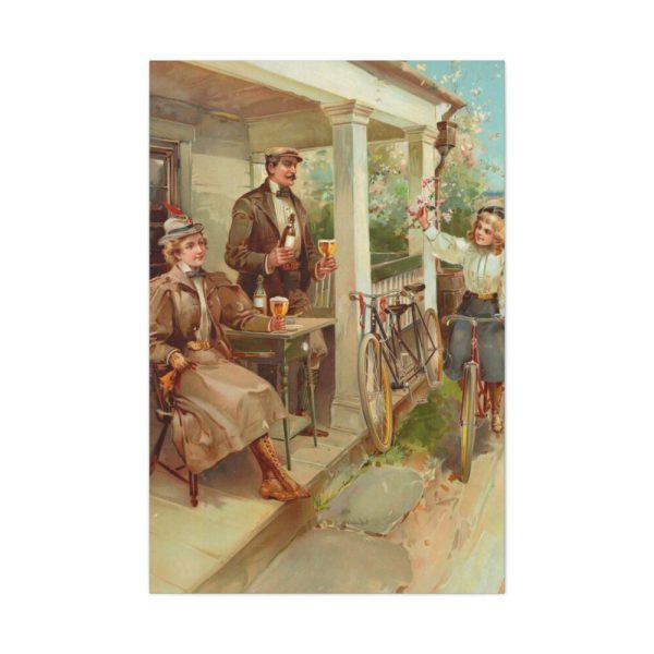 91655-81.jpg Vintage, Antique Art for Beer With Family Standard Canvas