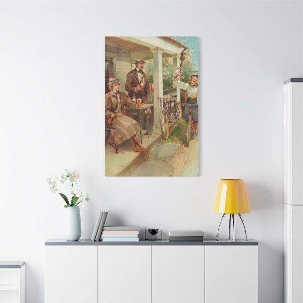 91655-82.jpg Vintage, Antique Art for Beer With Family Standard Canvas