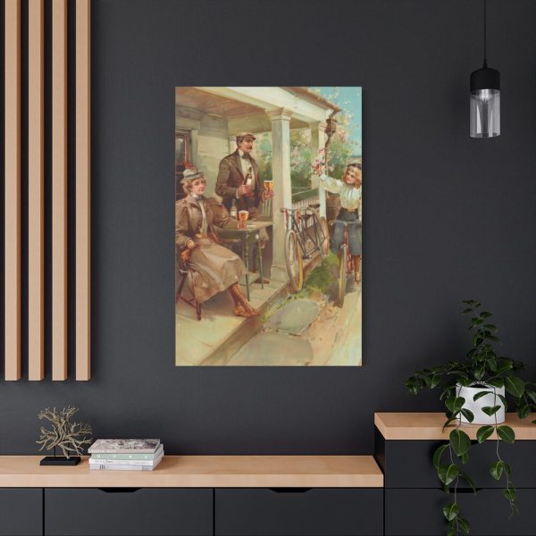 91655-83.jpg Vintage, Antique Art for Beer With Family Standard Canvas