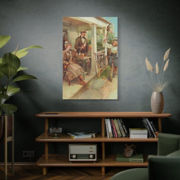 91655-84.jpg Vintage, Antique Art for Beer With Family Standard Canvas