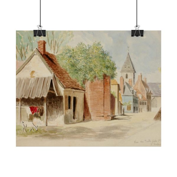 92373-1.jpg Rue du Puits Sale, St. Valery by Miner Kilbourne Kellogg Poster