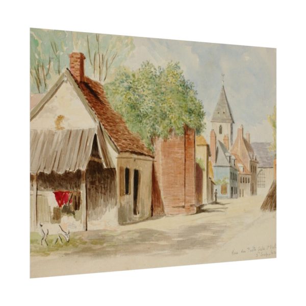 92374-2.jpg Rue du Puits Sale, St. Valery by Miner Kilbourne Kellogg Poster
