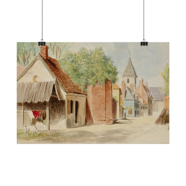 92376-1.jpg Rue du Puits Sale, St. Valery by Miner Kilbourne Kellogg Poster