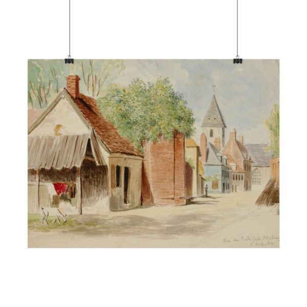 92380-1.jpg Rue du Puits Sale, St. Valery by Miner Kilbourne Kellogg Poster
