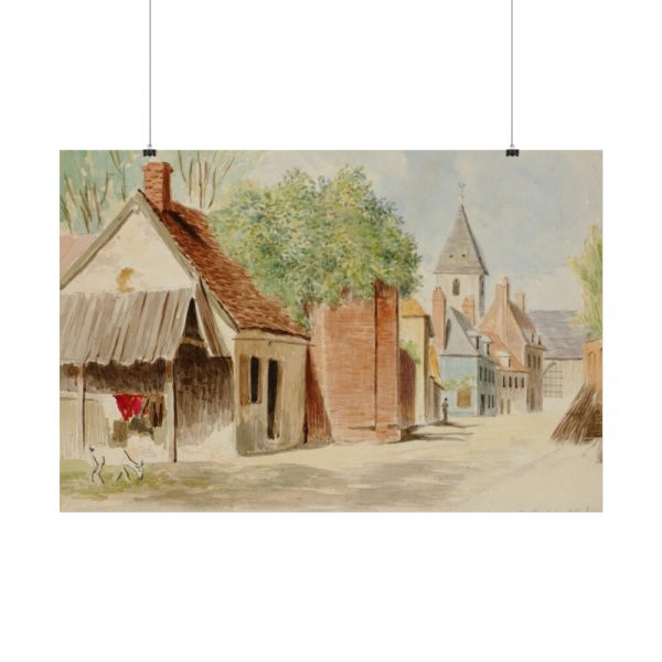 92386-1.jpg Rue du Puits Sale, St. Valery by Miner Kilbourne Kellogg Poster