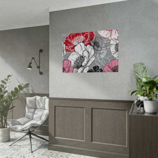 92408-114.jpg Large Poppy Flower Heads Poster