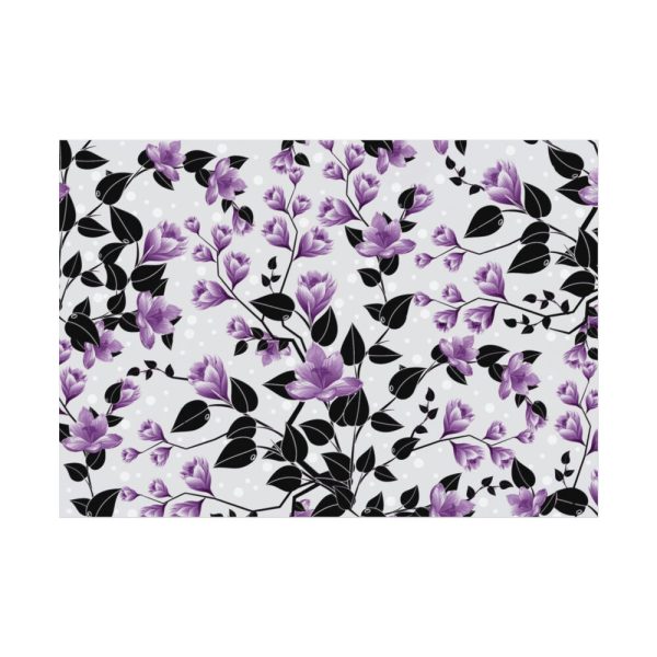 92408-115.jpg Purple Floral Pattern Poster