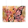 92408-131.jpg Tropical Flower Butterfly Art Poster