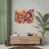 92408-133.jpg Tropical Flower Butterfly Art Poster
