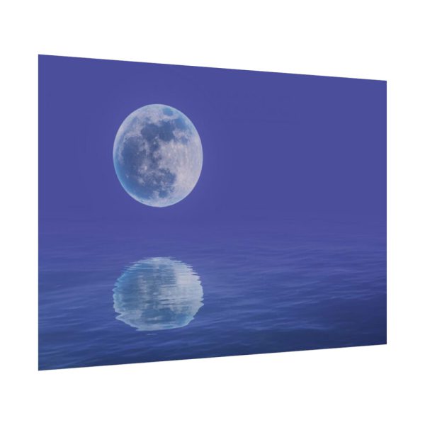 92408-152.jpg Moon Water Lake Reflection Poster