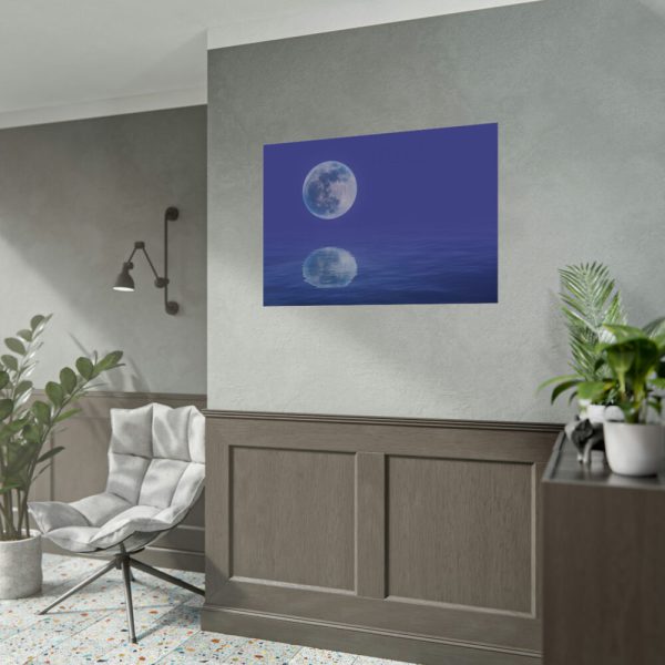 92408-154.jpg Moon Water Lake Reflection Poster