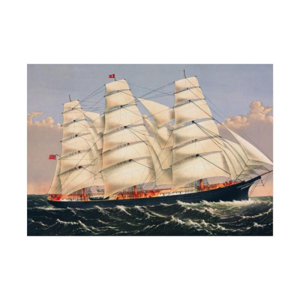 92408-185.jpg Clipper Ship Three Brothers Poster