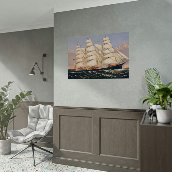 92408-189.jpg Clipper Ship Three Brothers Poster