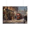 92408-231.jpg Vintage Christmas Street In London Poster
