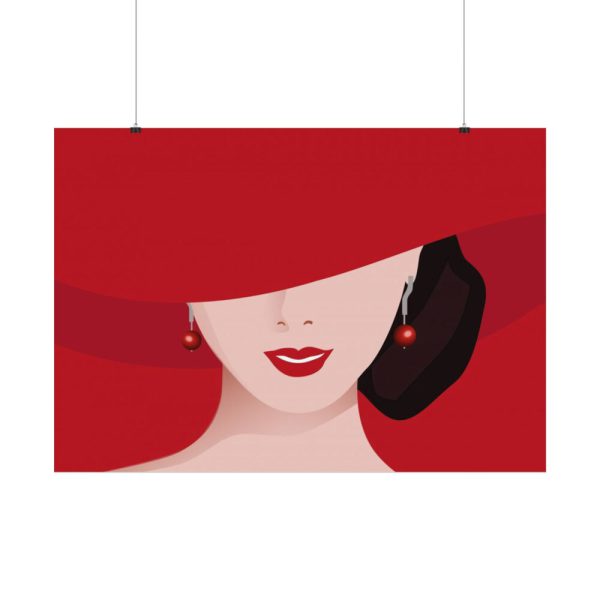 92408-236.jpg Woman In Red Hat Poster