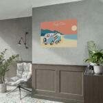Camper Van, Surfboard, Beach Poster - Image 5