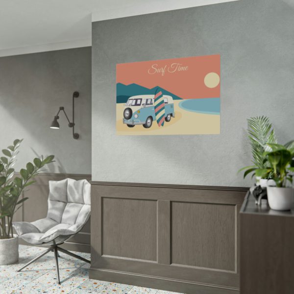 92408-284.jpg Camper Van, Surfboard, Beach Poster