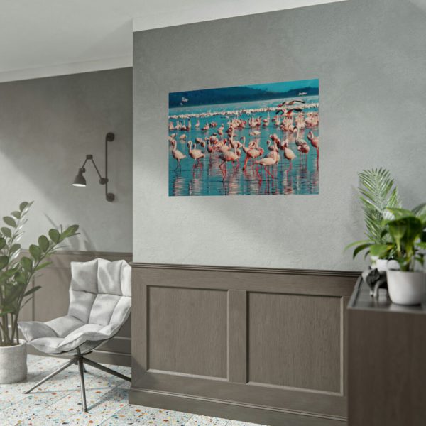 92408-289.jpg Pink Flamingo Lake Poster