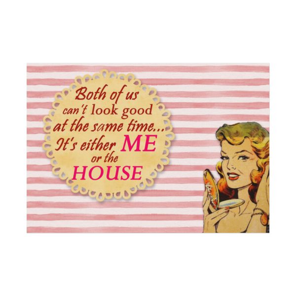 92408-315.jpg Glamorous Retro Woman With Humourous Sign Poster