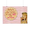 92408-316.jpg Glamorous Retro Woman With Humourous Sign Poster