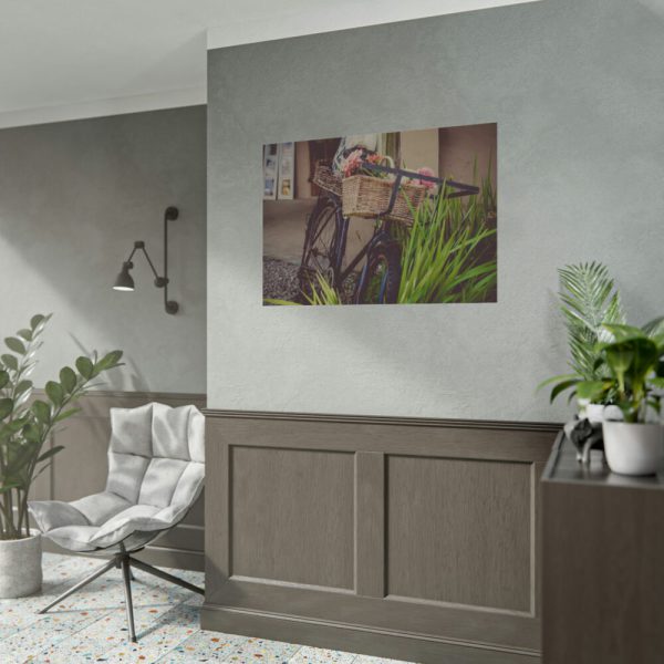 92408-359.jpg Flowers on Bicycle Poster