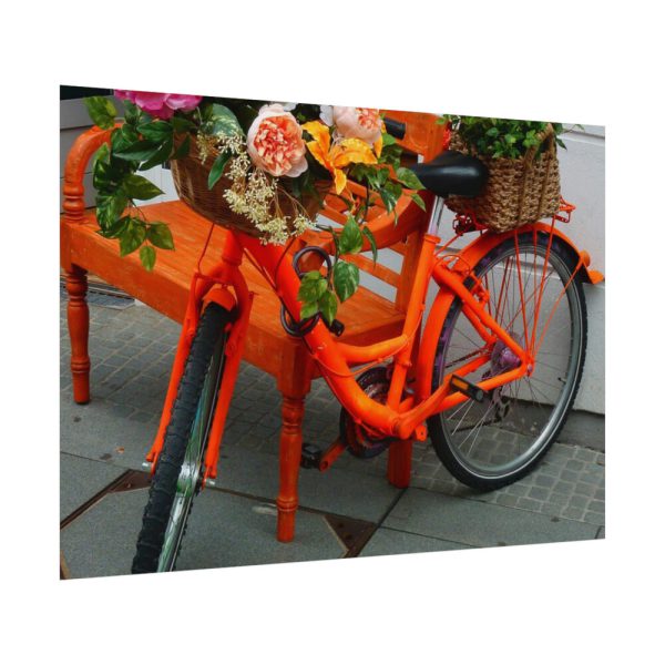 92408-362.jpg Bike Decorated With Flowers Poster