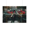92408-366.jpg Vintage Bike Flowers Poster