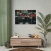 92408-368.jpg Vintage Bike Flowers Poster