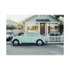 Vintage Car and House Poster