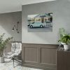 Vintage Car and House Poster