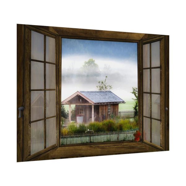 92408-382.jpg Autumn Outlook Landscape Fog Poster